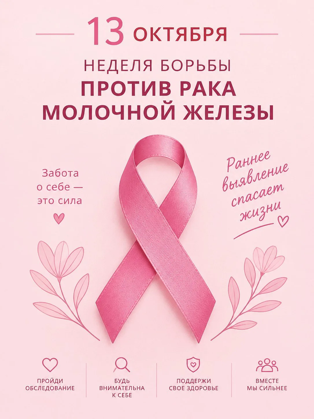 🎗️ Неделя борьбы против рака молочной железы
