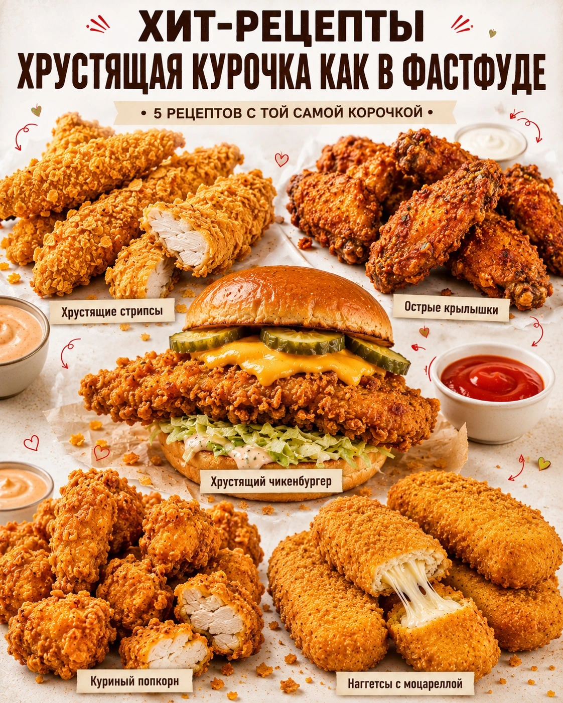 🍗 Хрустящая курочка дома — та самая подборка, после которой в фастфуд уже можно не спе...
