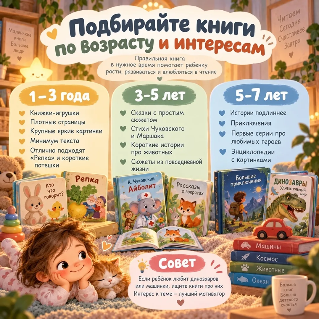 Любовь к книгам рождается в атмосфере уюта, игры и внимания. И прививать её лучше с сам...
