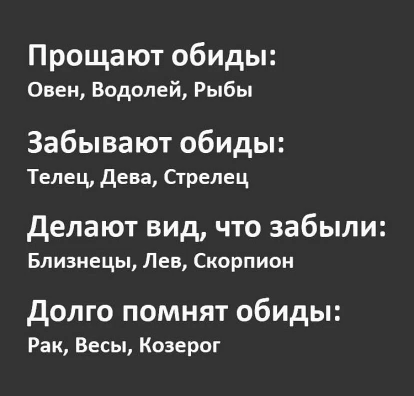 Особенности знаков 🔥