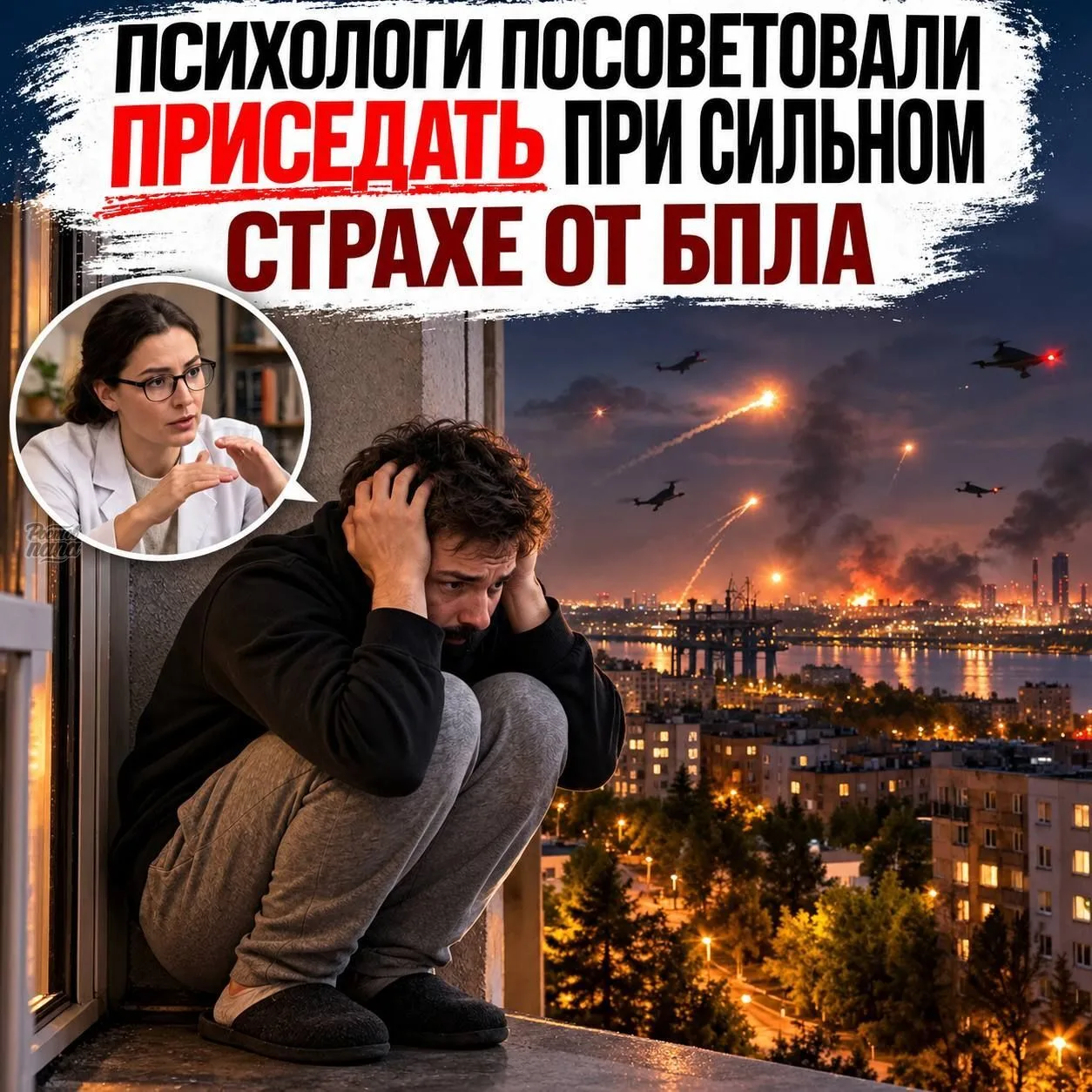 😳 Боитесь дронов? Психологи советуют... приседать!