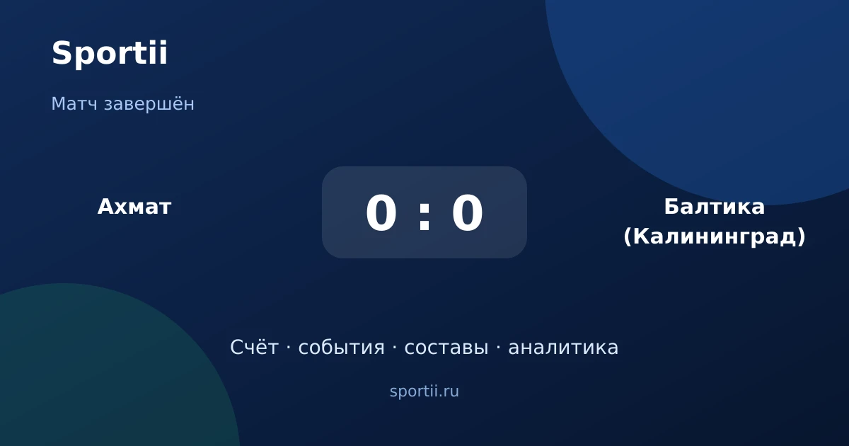 ⚽ Матч завершён