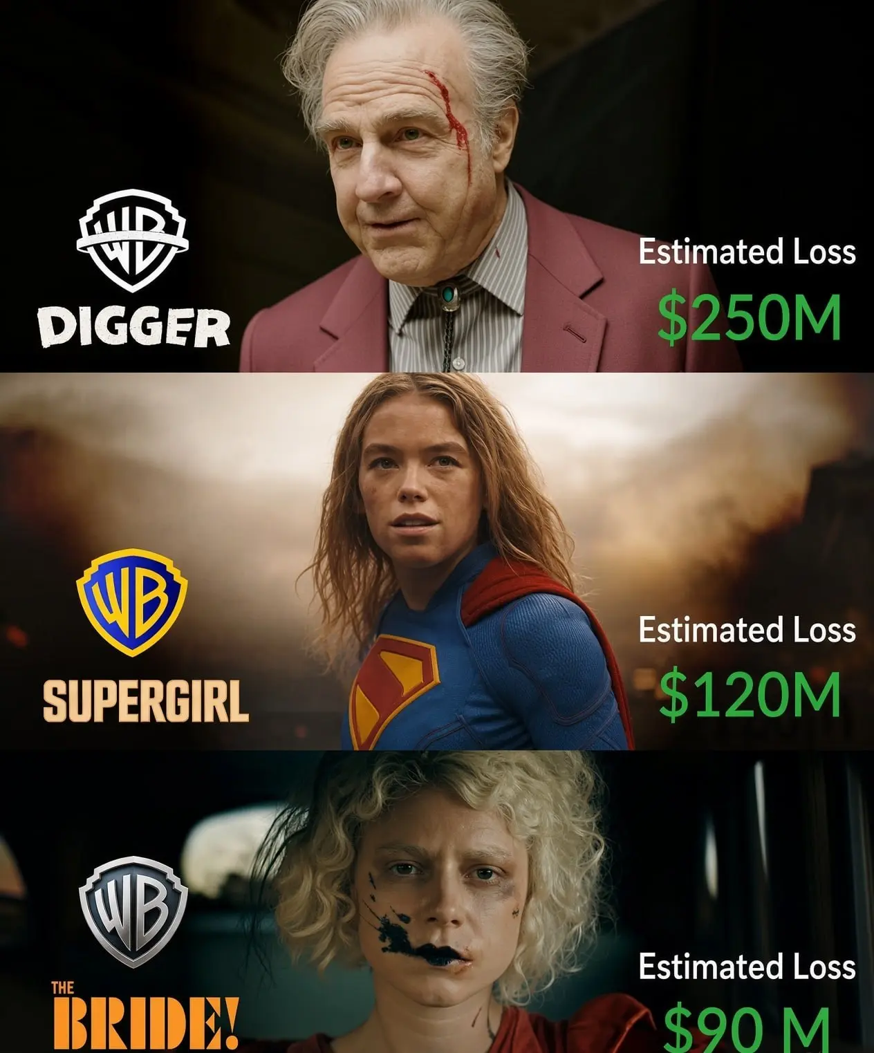 Три главных провала Warner Bros. в этом году перед слиянием с Paramount