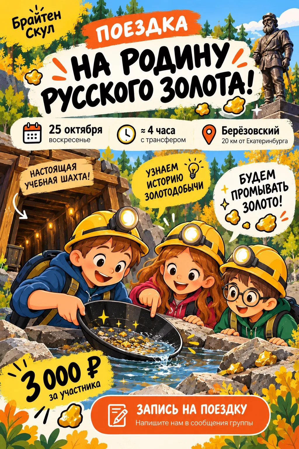 🏆 25 октября едем на Родину русского золота!