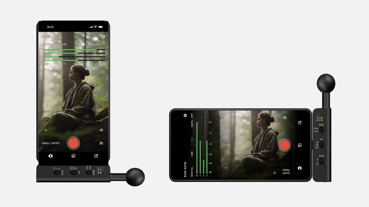 Sony выпустила компактный микрофон ECM-AX10 для смартфонов, который умеет записывать об...