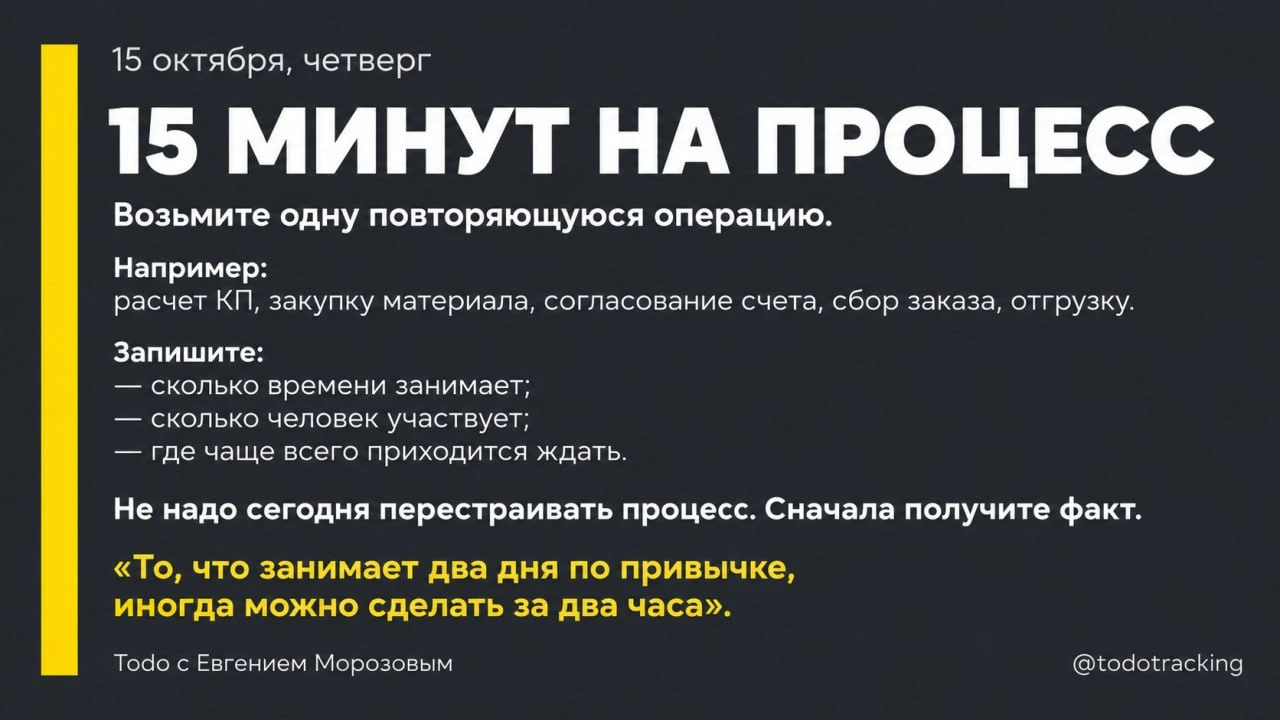 📦 15 МИНУТ НА ПРОЦЕСС