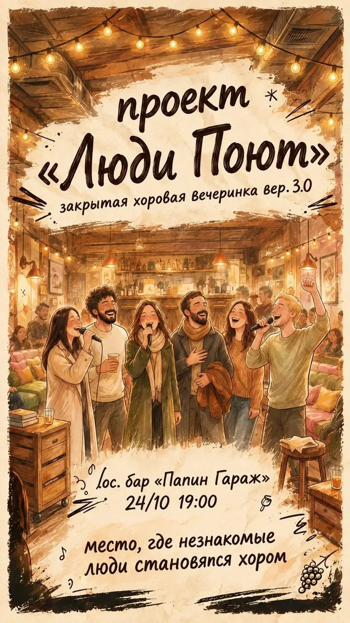 ХОРОВАЯ ВЕЧЕРИНКА «ЛЮДИ ПОЮТ»
