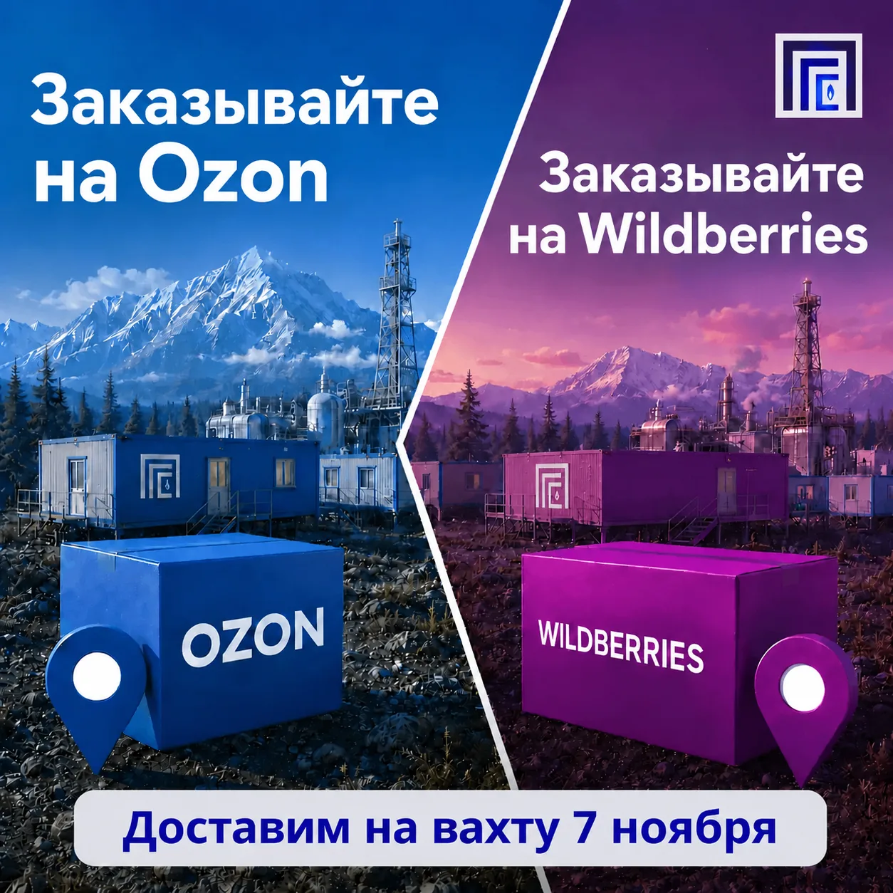 📢 ДОСТАВКА ЗАКАЗОВ С OZON И WILDBERRIES НА ВАХТУ