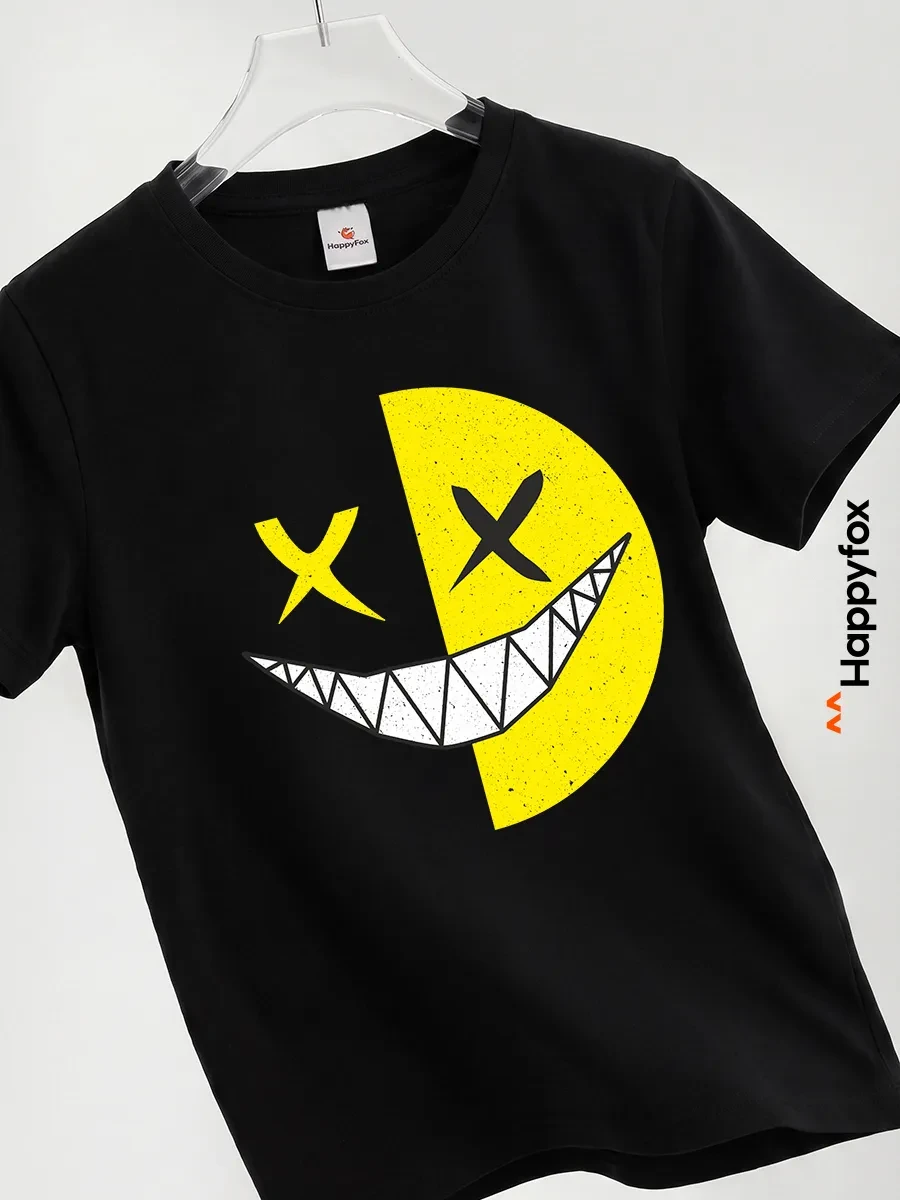 ⚡️ Футболка детская с принтом 100% хлопок, Happyfox