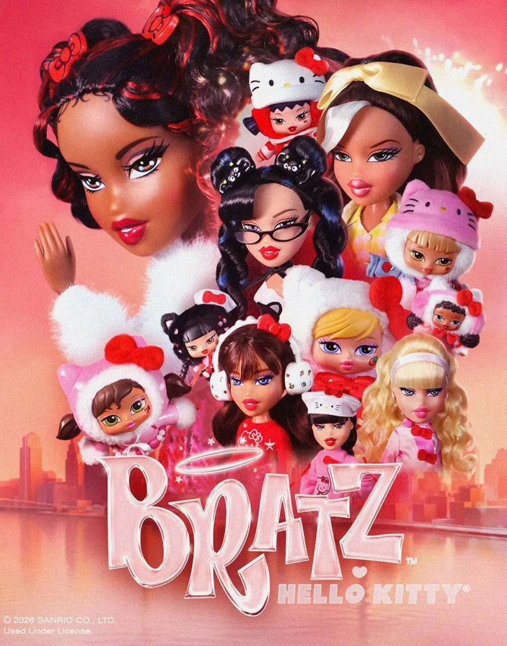 Bratz объединились с Hello Kitty. В коллаборации — блайнд-боксы с куколками-брелками в ...