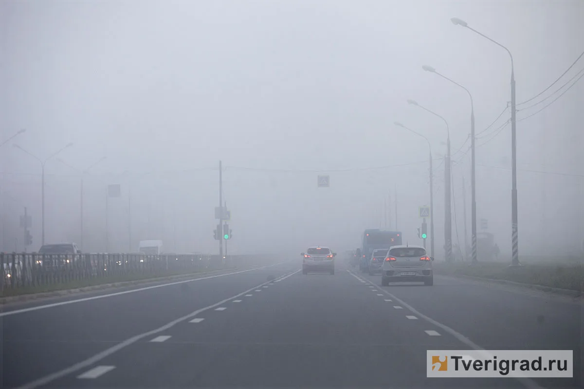 Тверскую область накрывает туман