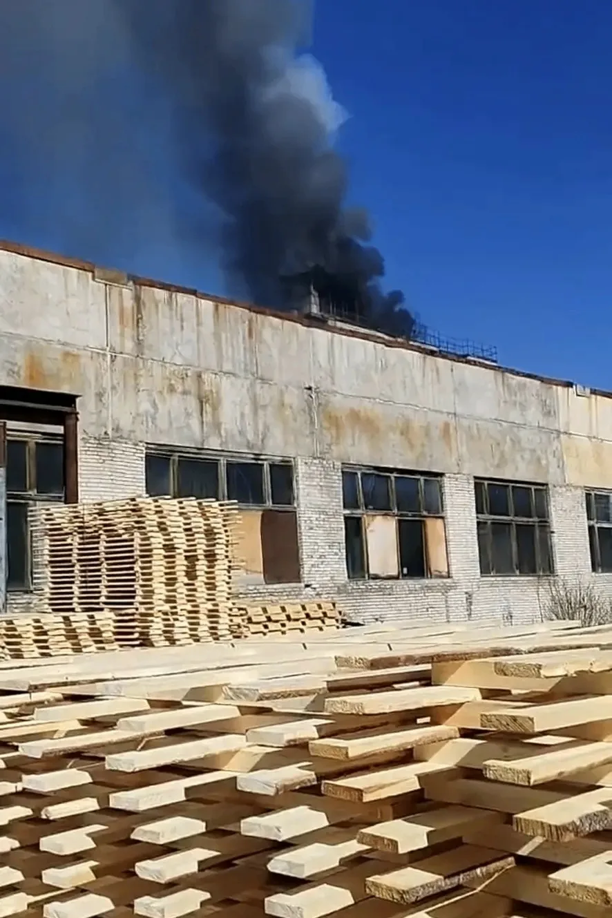 В Коми после пожара остановили производство на заводе ДВП