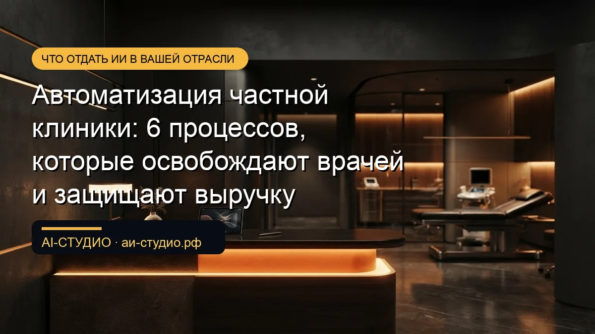Частная клиника теряет выручку, когда дорогое время врачей уходит на оформление докумен...