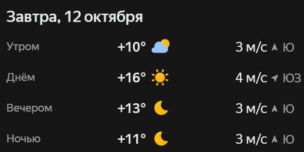 Прогноз погоды☀️