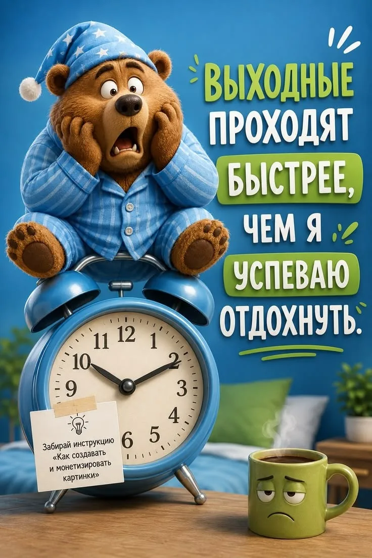 Воскресный вечер длится ровно три минуты: пока ты моргаешь с мыслью «надо бы отдохнуть»...