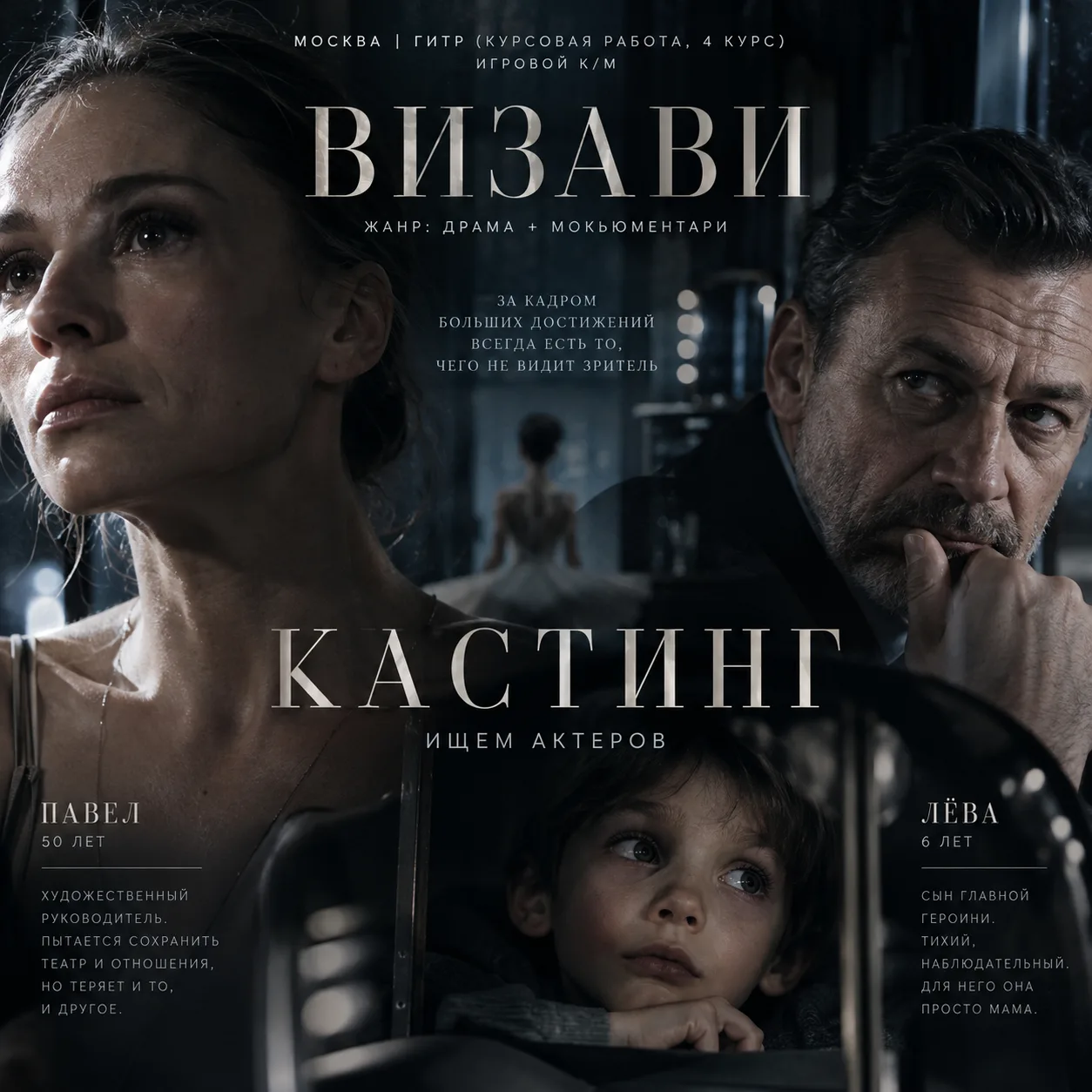 🎬 МОСКВА | КАСТИНГ В КОРОТКОМЕТРАЖНЫЙ ФИЛЬМ «ВИЗАВИ»