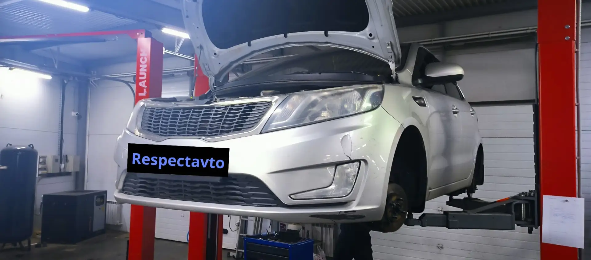 Ремонт задних суппортов на Kia Rio.