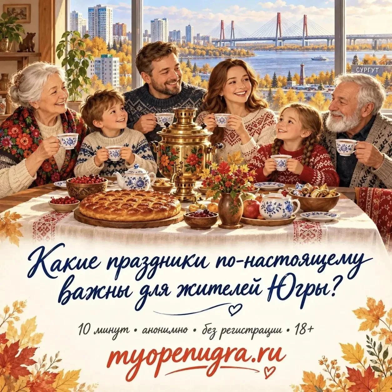 На портале «Открытый регион – Югра» стартовал новый опрос «Культурные практики, ценност...