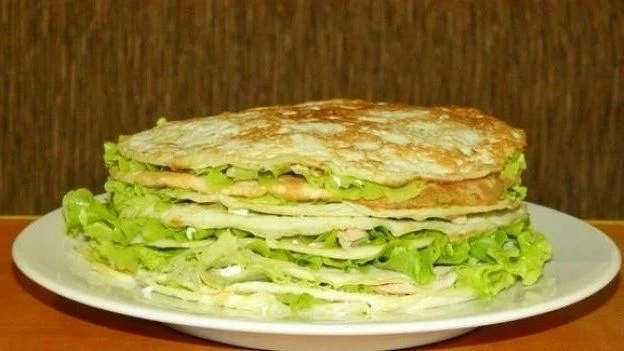 Белковый закусочный торт
