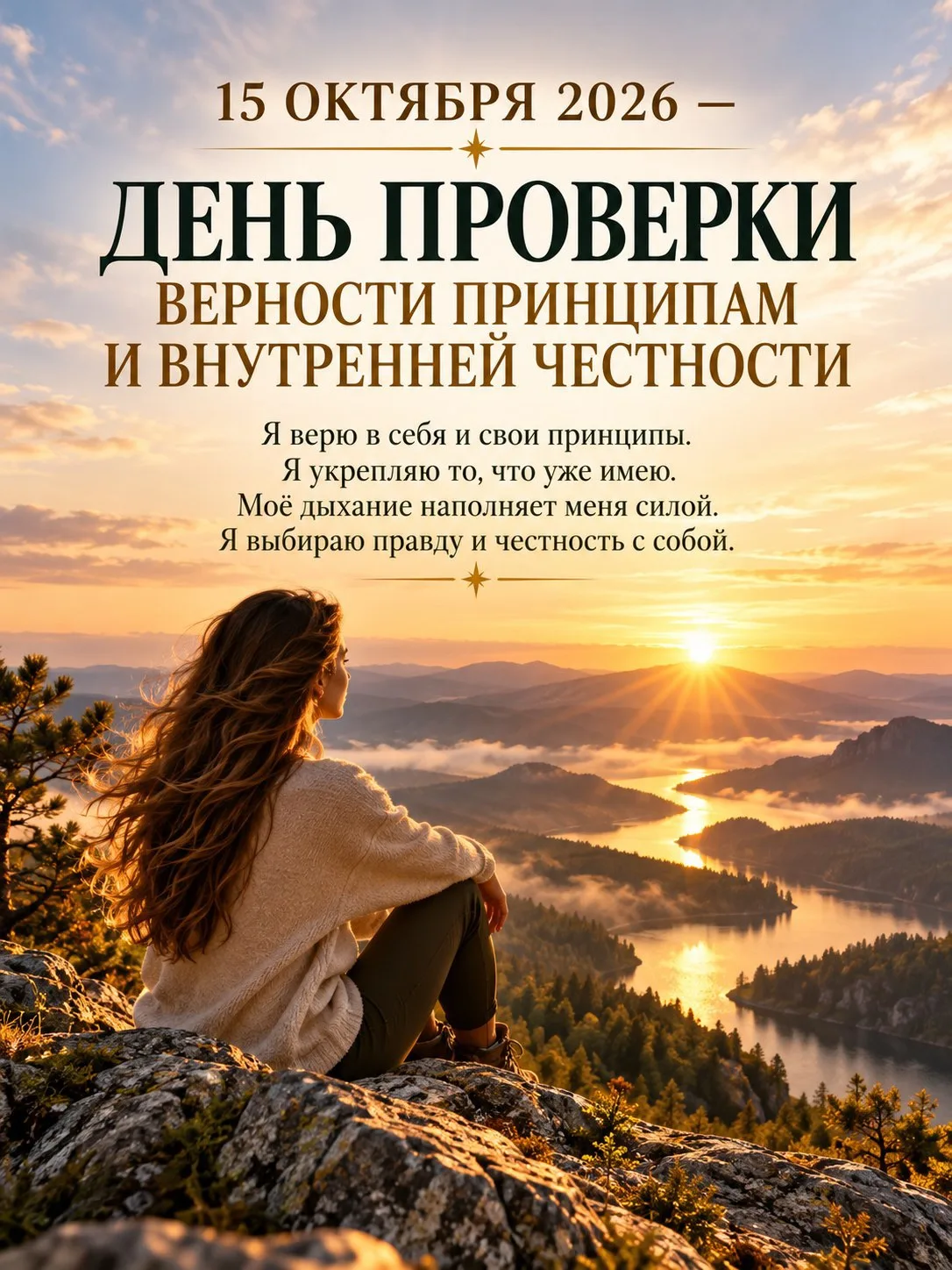 🌙 15 ОКТЯБРЯ 2026 — ДЕНЬ ПРОВЕРКИ ВЕРНОСТИ ПРИНЦИПАМ И ВНУТРЕННЕЙ ЧЕСТНОСТИ