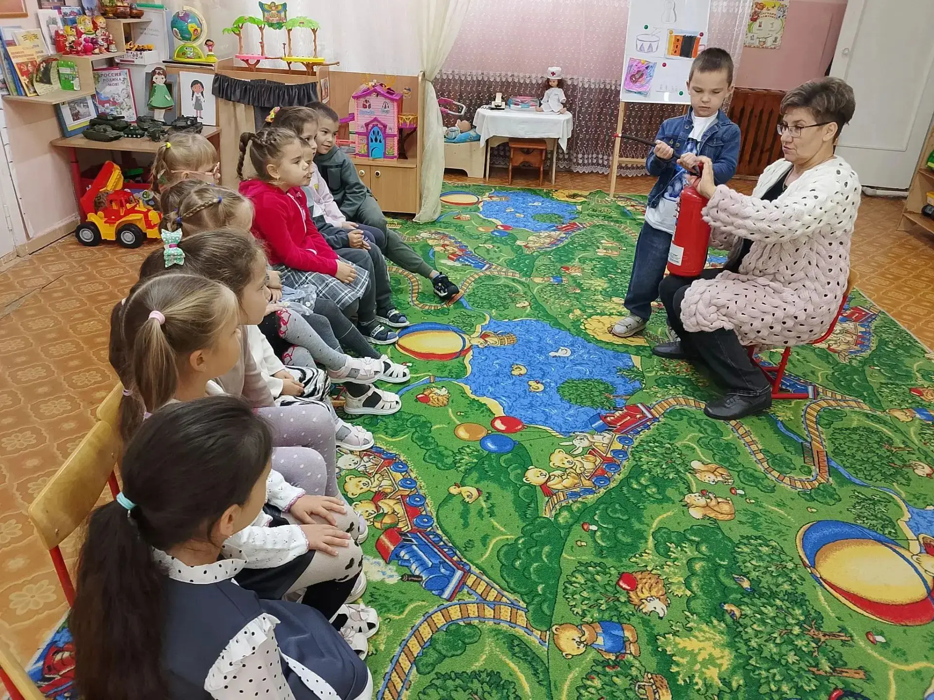 В МДОУ "Детский сад п.Пробуждение в группе 5 прошёл Всероссийский открытый урок культур...