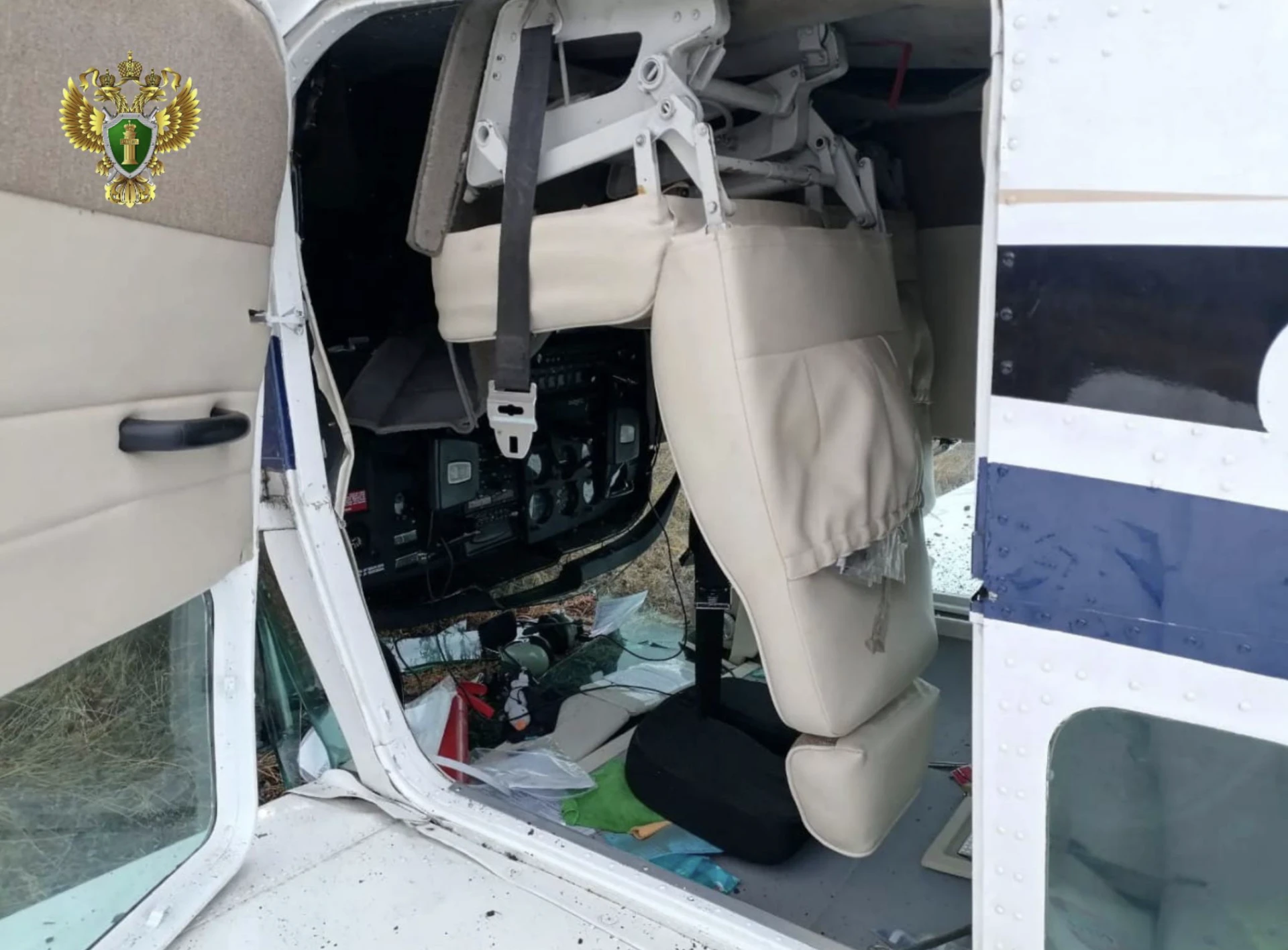✈️ Cessna 182 совершила жесткую посадку в Забайкалье, оба выжили