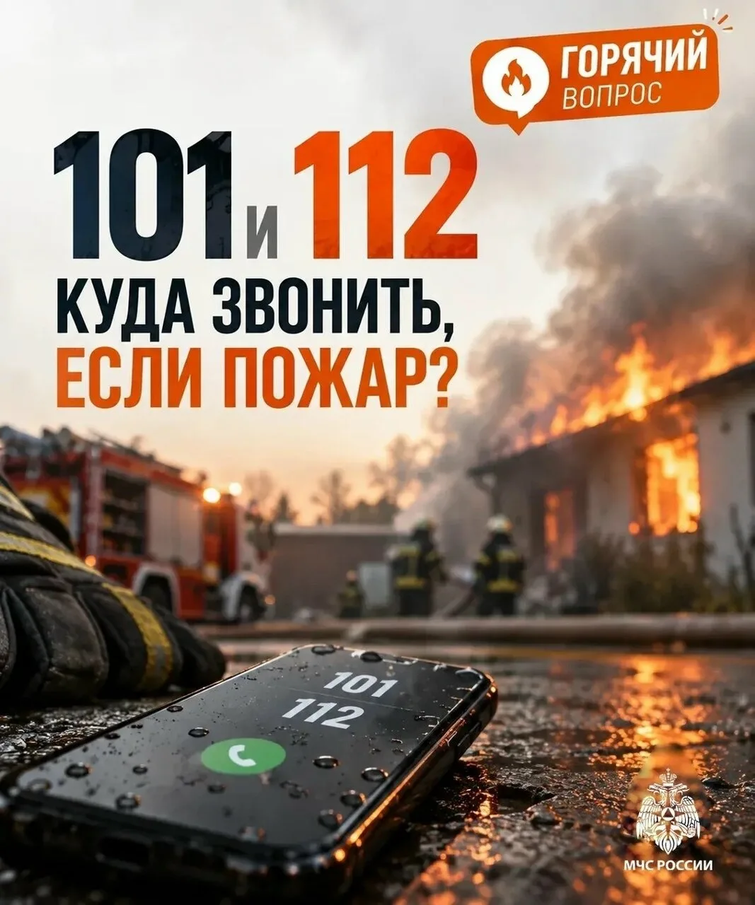 ☎101 или 112: куда звонить при пожаре?