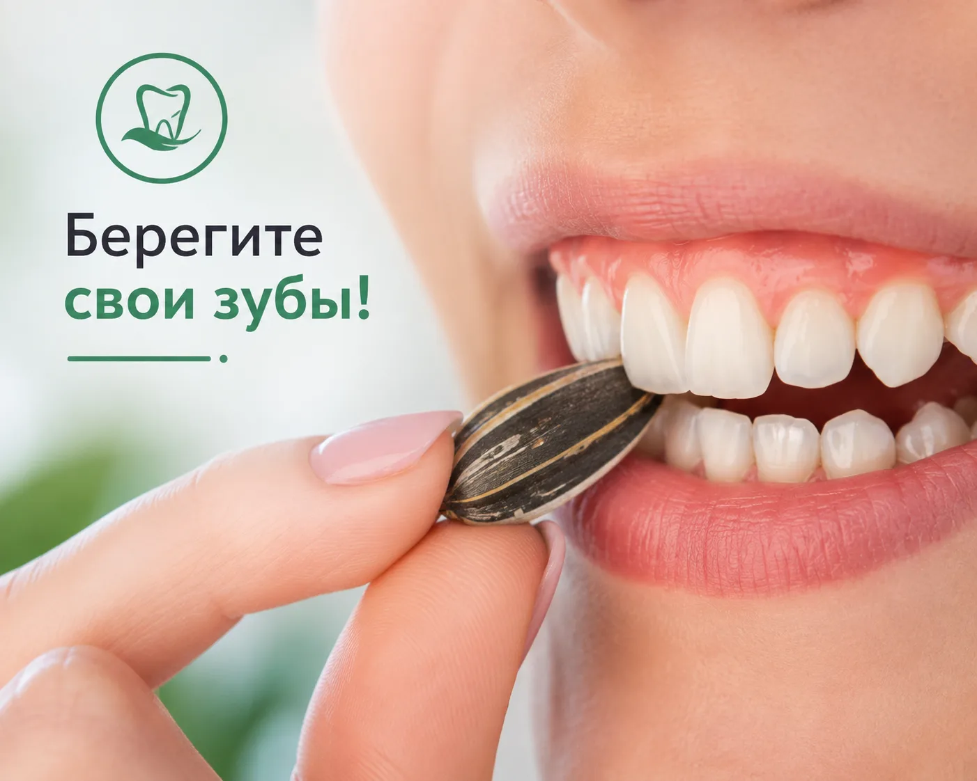 🦷 Любите семечки? Не забывайте беречь зубы!