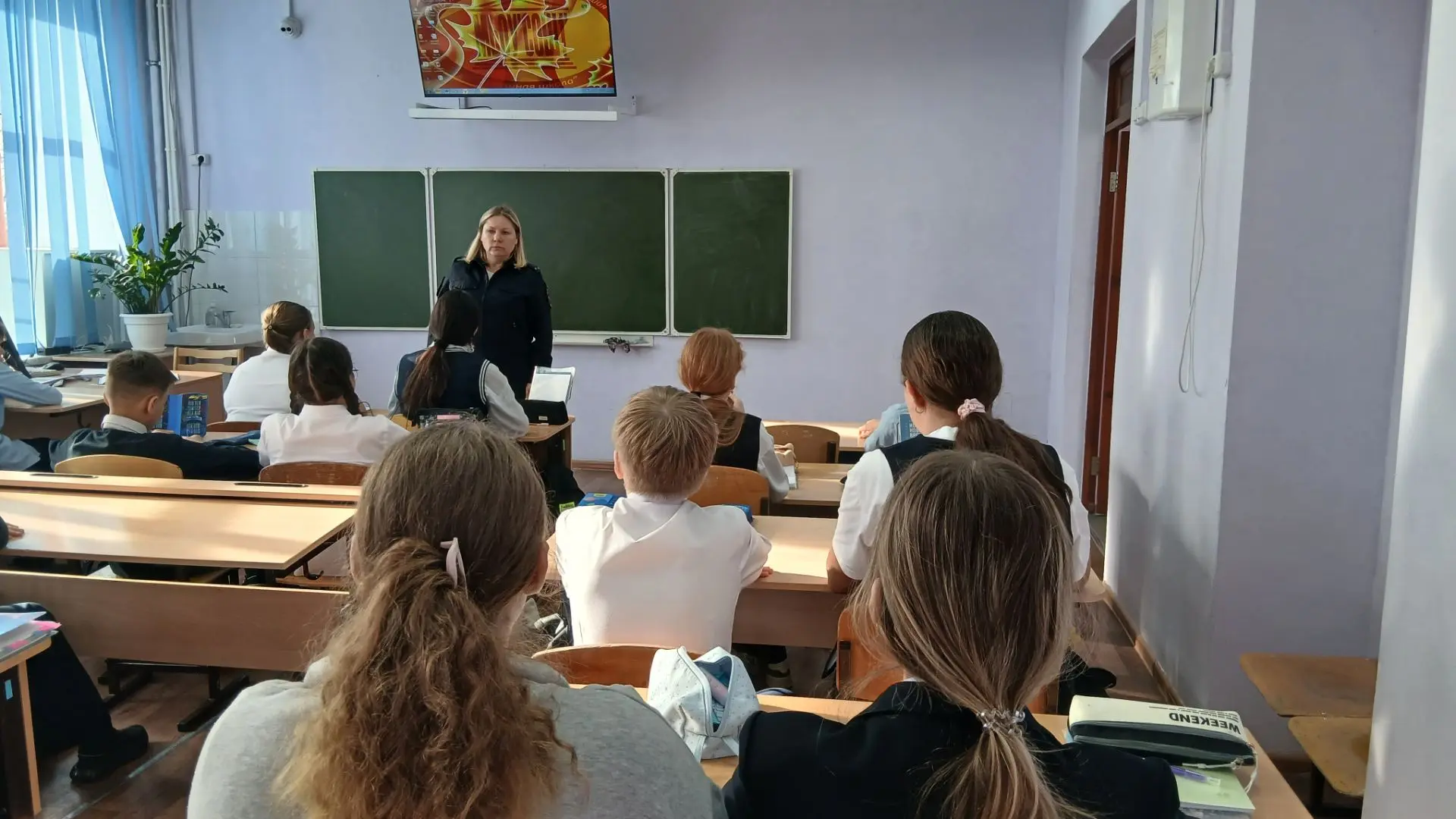В рамках акции «Полиция и дети»: инспектор ПДН провел профилактическую беседу с учащими...