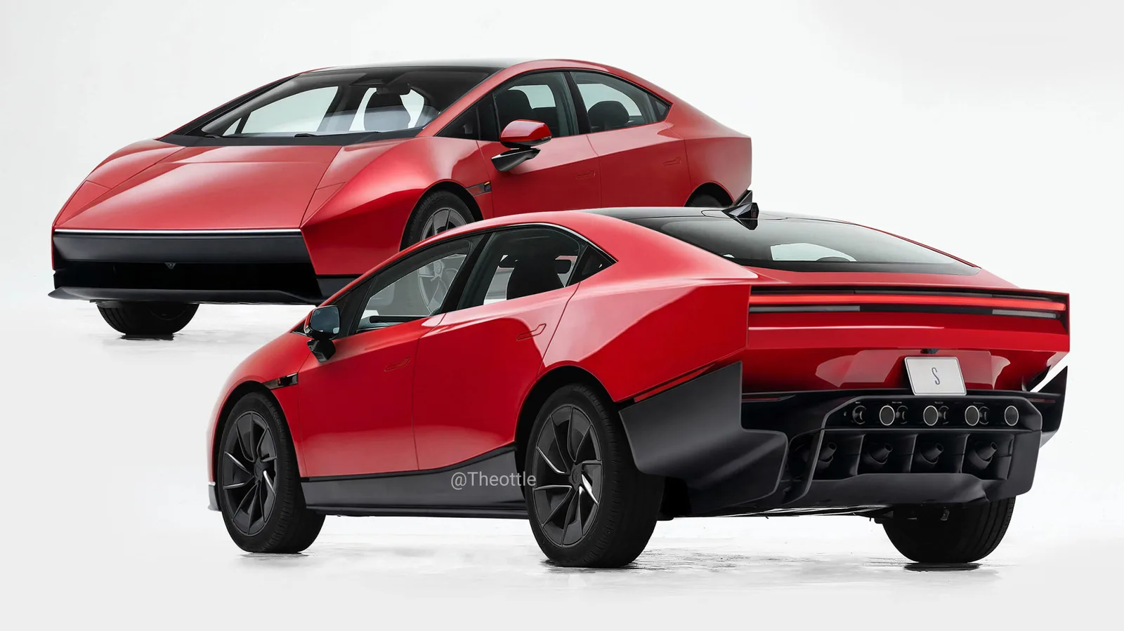 Цифровой художник превратил Tesla Roadster во флагманский седан: от Hyundai Ioniq V до ...