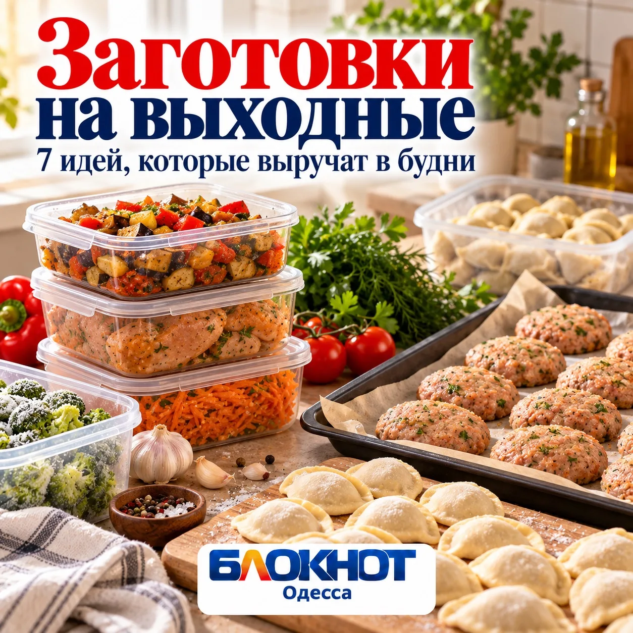 Что заготовить на выходных, чтобы упростить будни 🥟