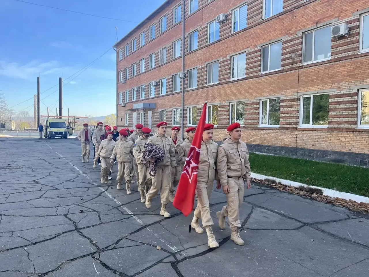 На территории воинской части состоялся настоящий праздник мужества — торжественная цере...
