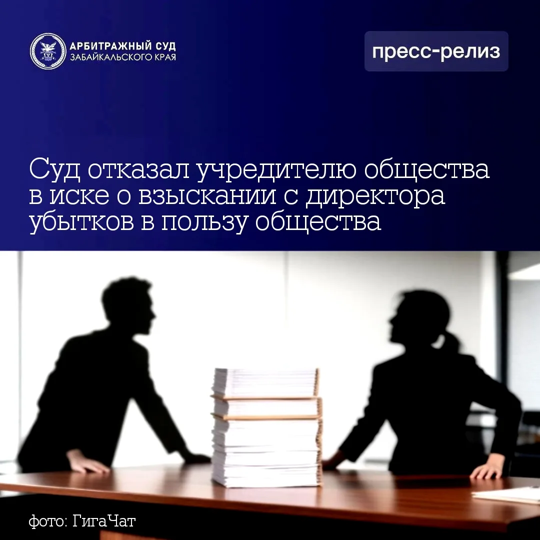 Арбитражный суд Забайкальского края рассмотрел исковое заявление участника общества с о...