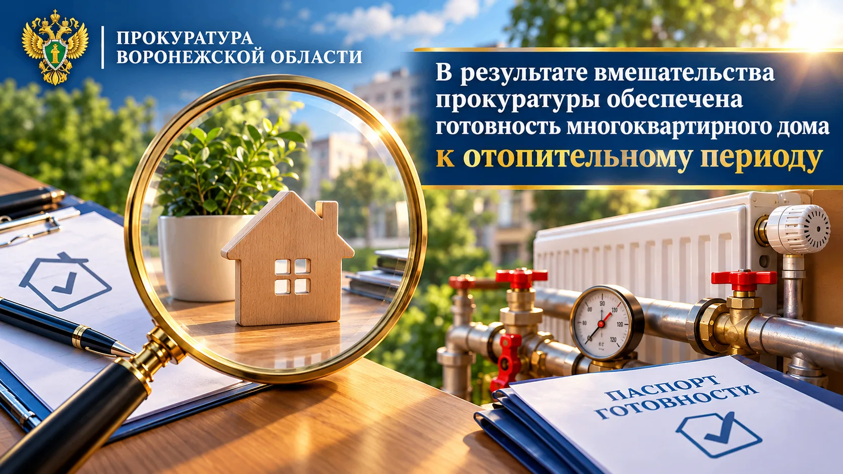 В результате вмешательства прокуратуры обеспечена готовность многоквартирного дома к от...