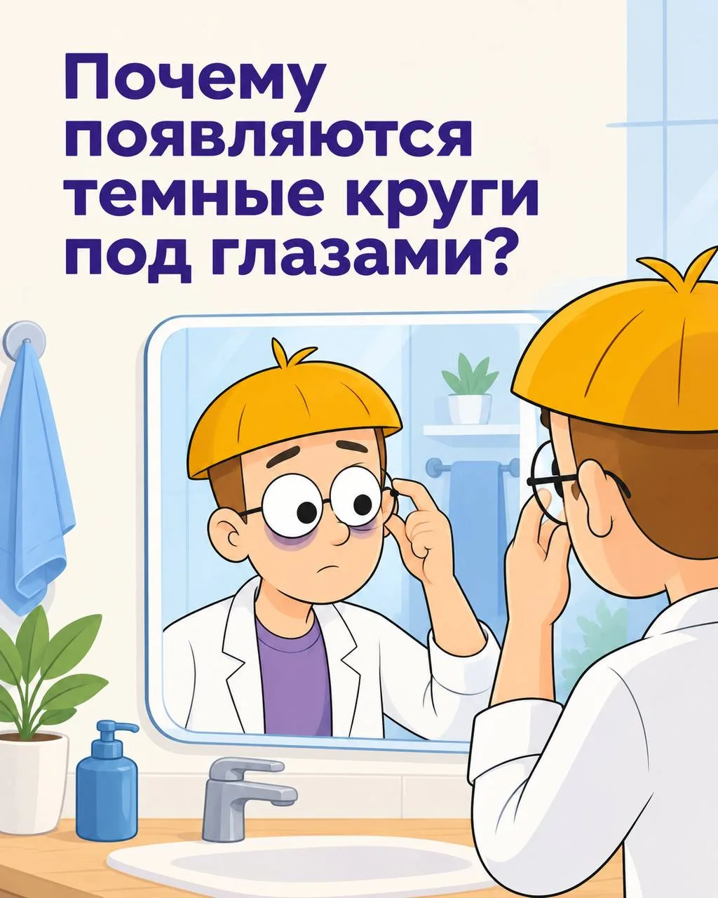 Почему появляются темные круги под глазами? 👀 Разбираемся вместе!