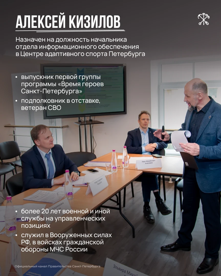 🏅 Алексей Кизилов назначен в Центр адаптивного спорта