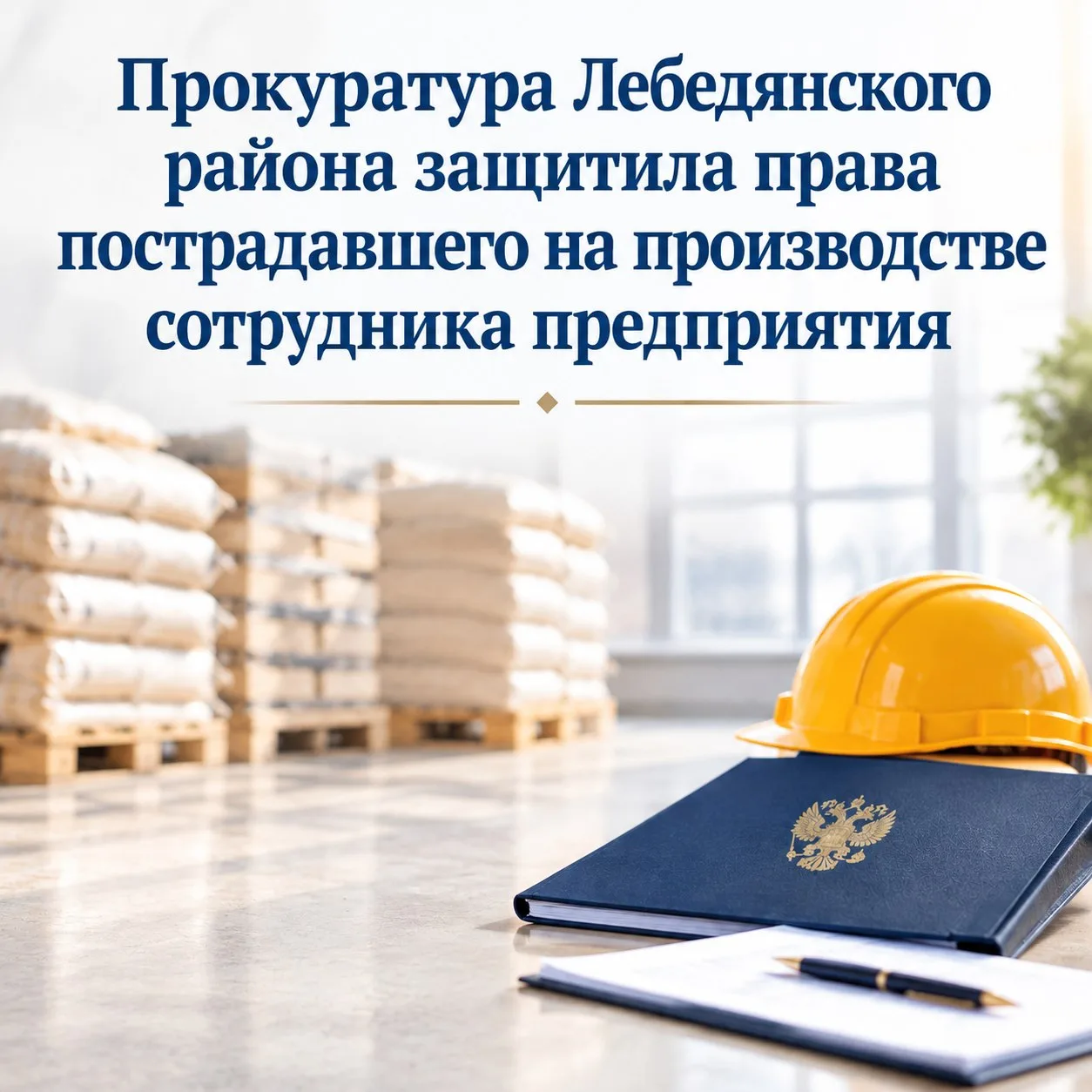 ➡️Прокуратура Лебедянского района защитила права пострадавшего на производстве сотрудни...