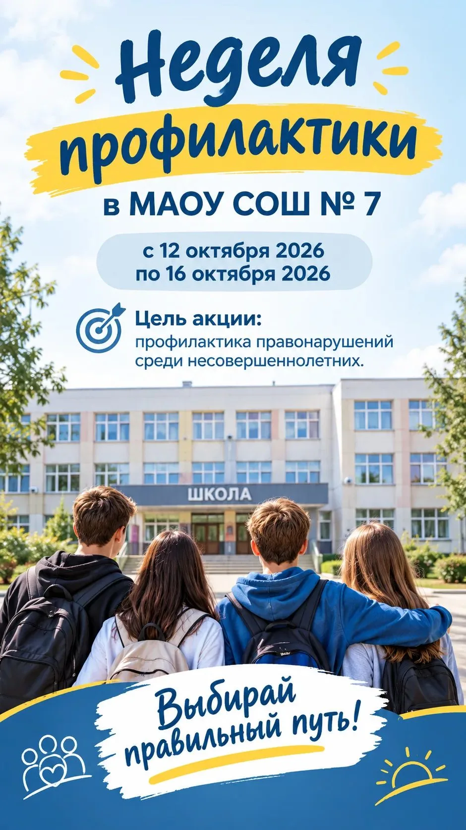 📌 Неделя профилактики в МАОУ СОШ № 7: как мы учимся делать правильный выбор