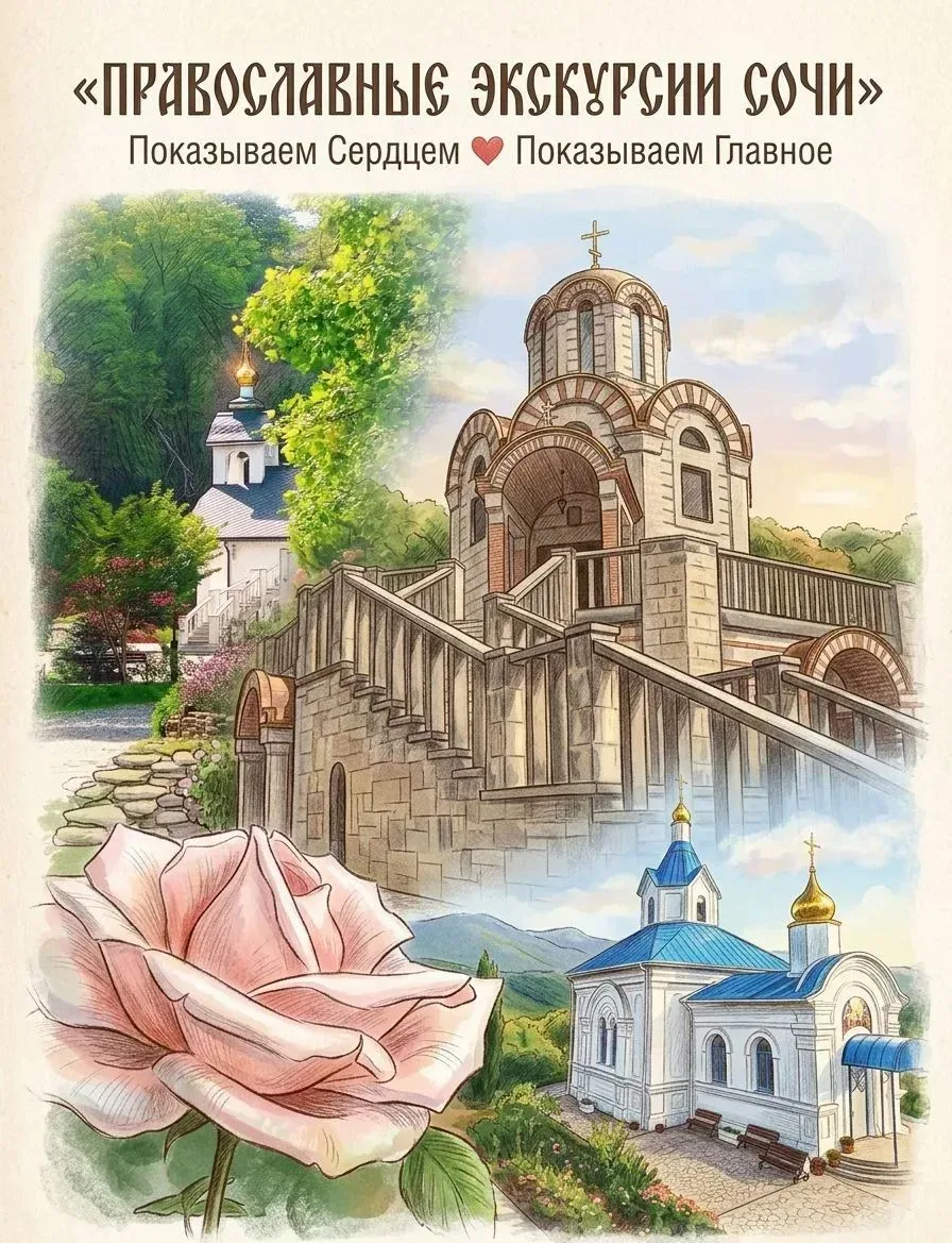 Православные экскурсии для жителей и гостей г. Сочи по храмам и монастырям. 🕊🌿