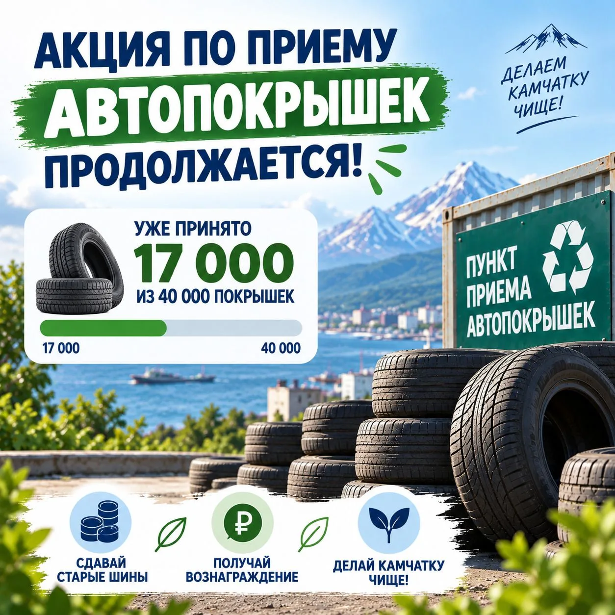 Акция по приему автопокрышек продолжается!
