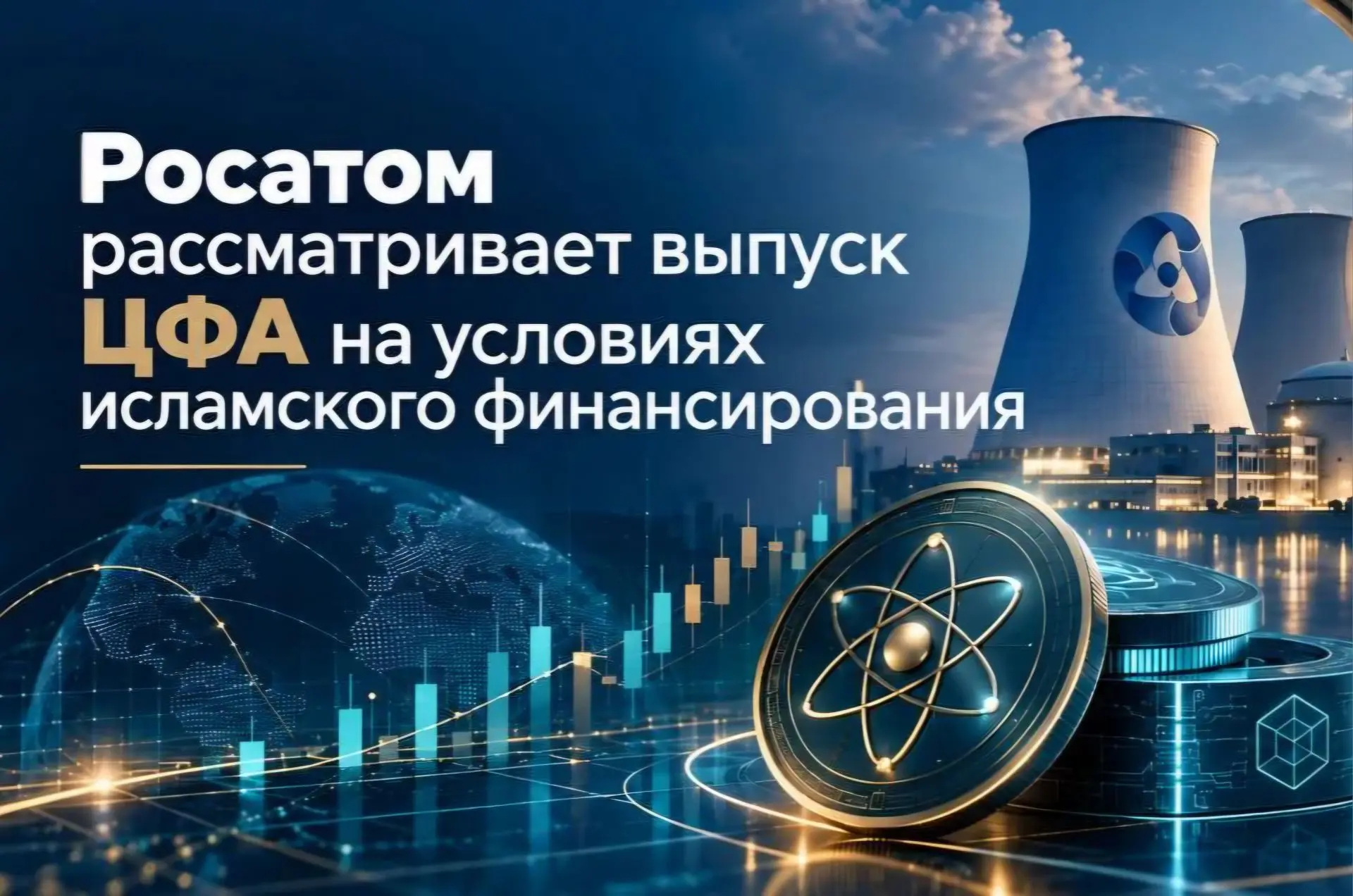 🇷🇺 Росатом рассматривает выпуск ЦФА на условиях исламского финансирования.