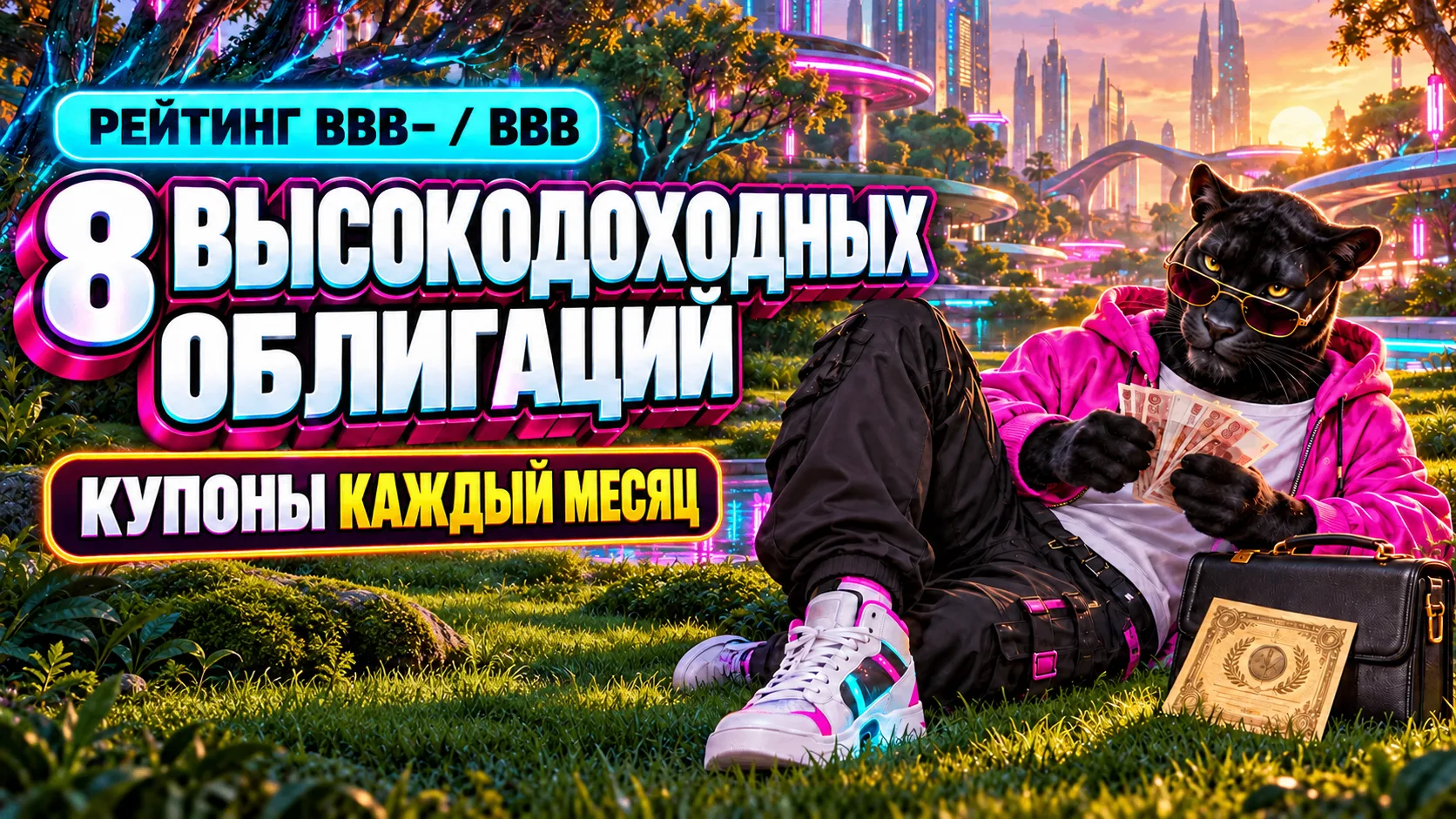 🚀 8 высокодоходных облигаций с ежемесячными купонами. Рейтинг ВВВ-, ВВВ