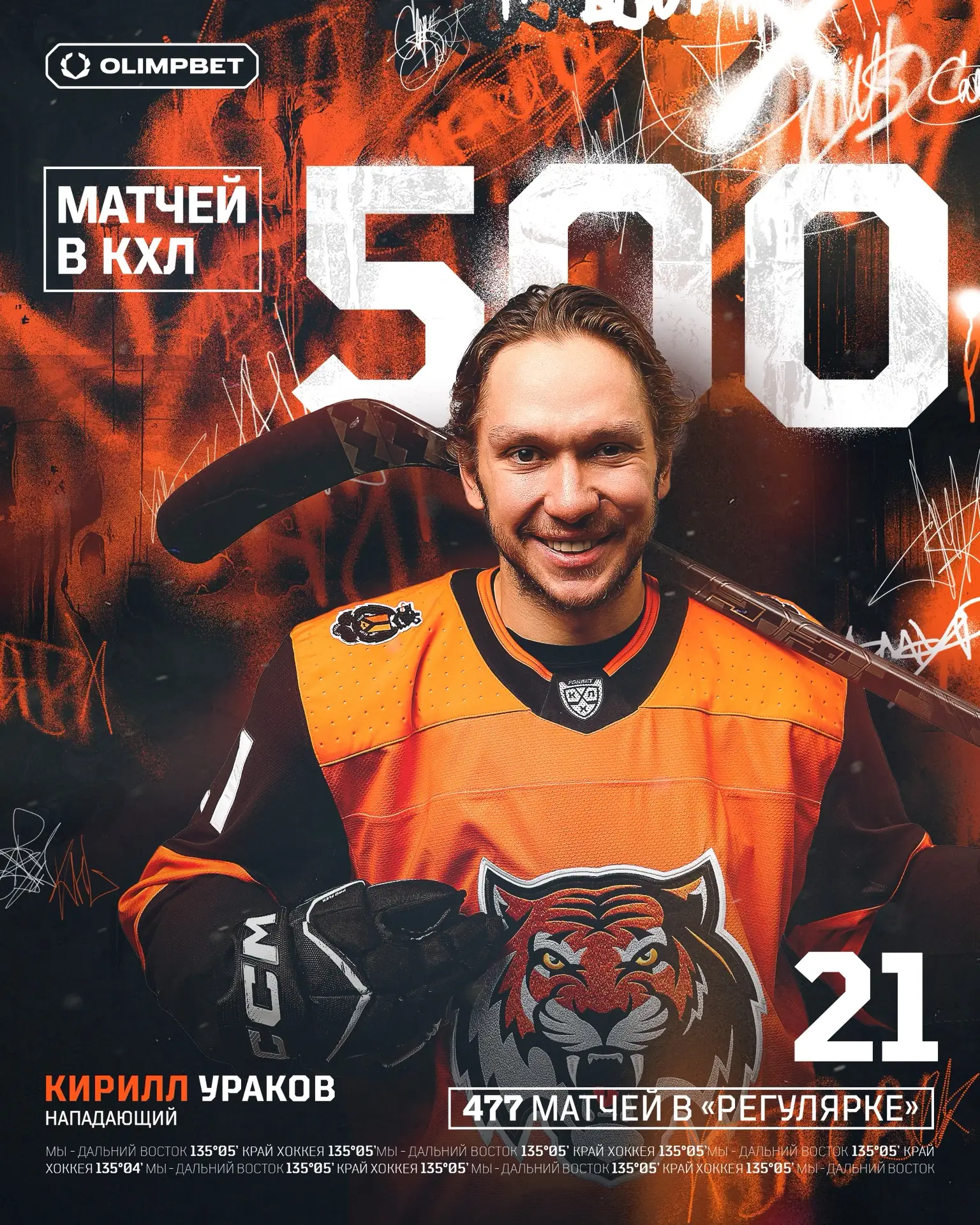 500 матчей в КХЛ — это вам не шутки 😎