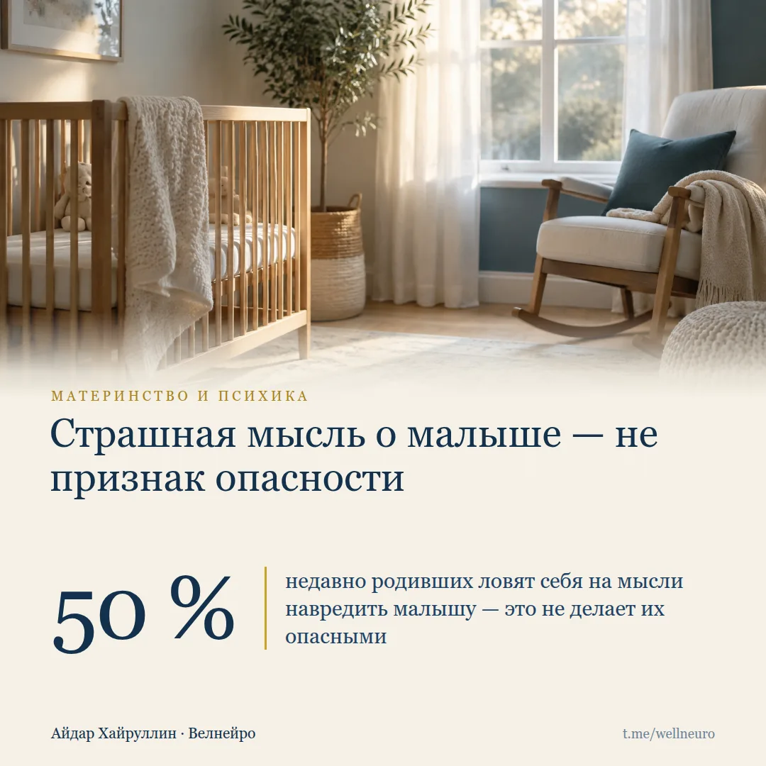 Страшная мысль о малыше: почему она бывает у каждой второй мамы