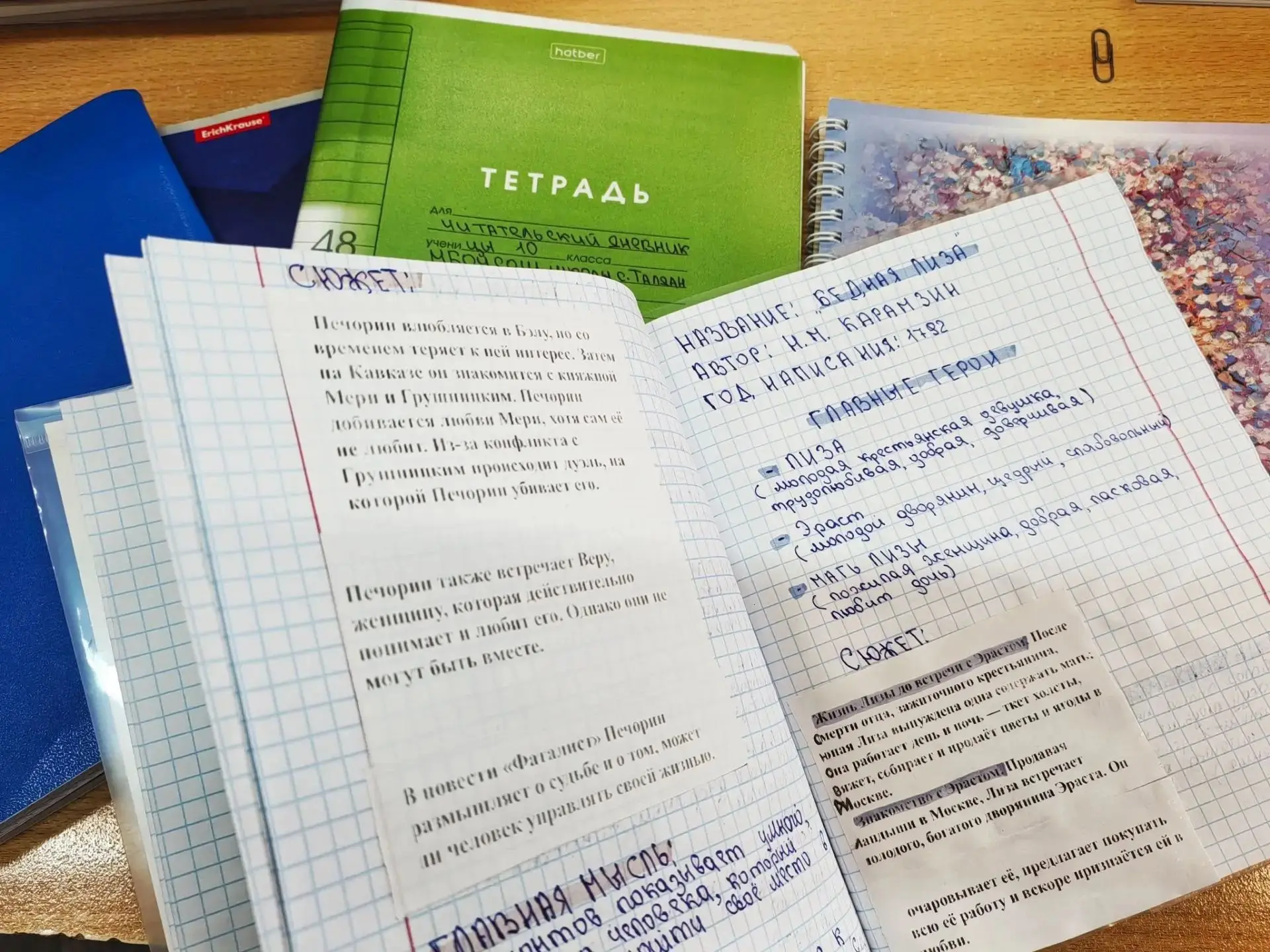 Читательский дневник- путеводитель в мире чтения📚📕🖋️📖
