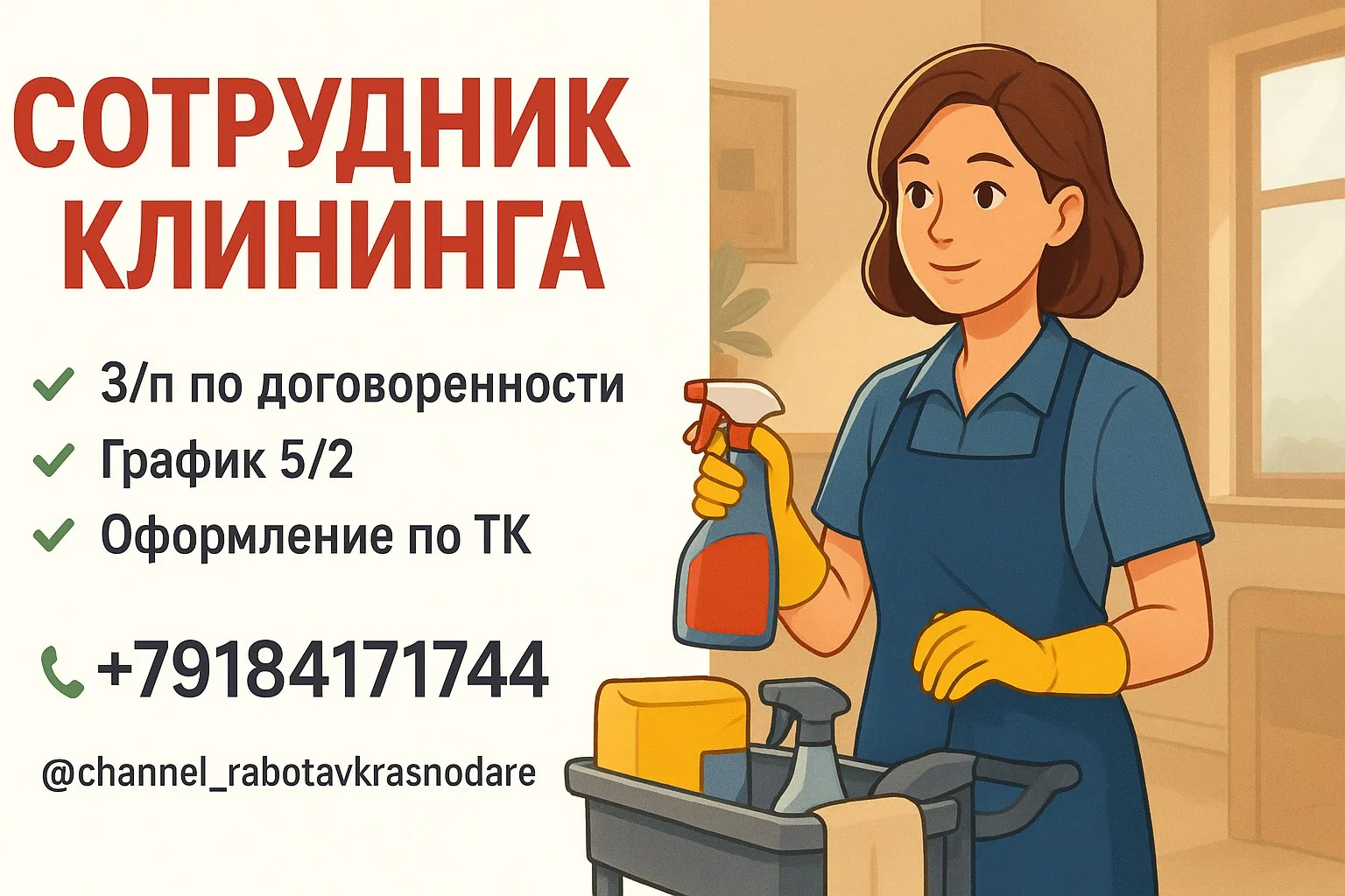 🔊 СОТРУДНИК КЛИНИНГА