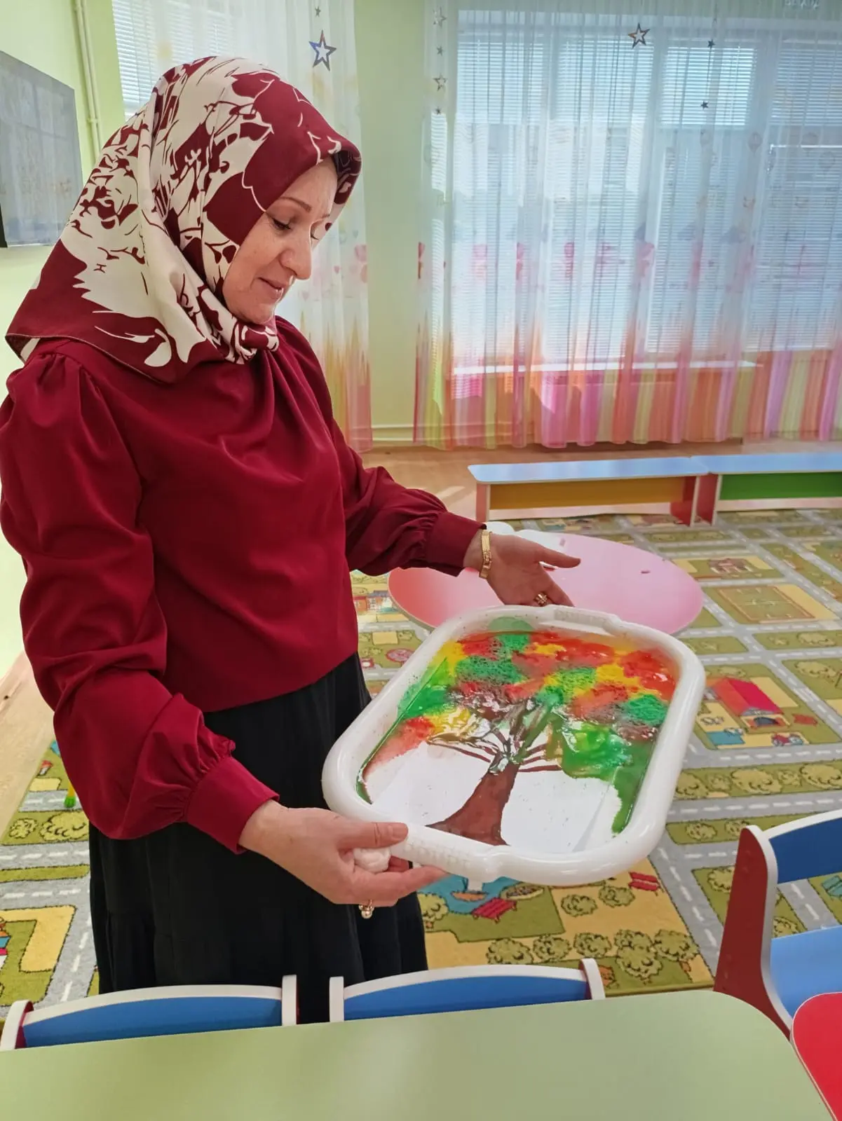 Рисование в средней группе «Гномики» нетрадиционным путем.🥰