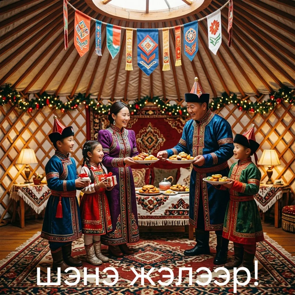 Дорогие друзья! С праздником! Шэнэ жэлээр!