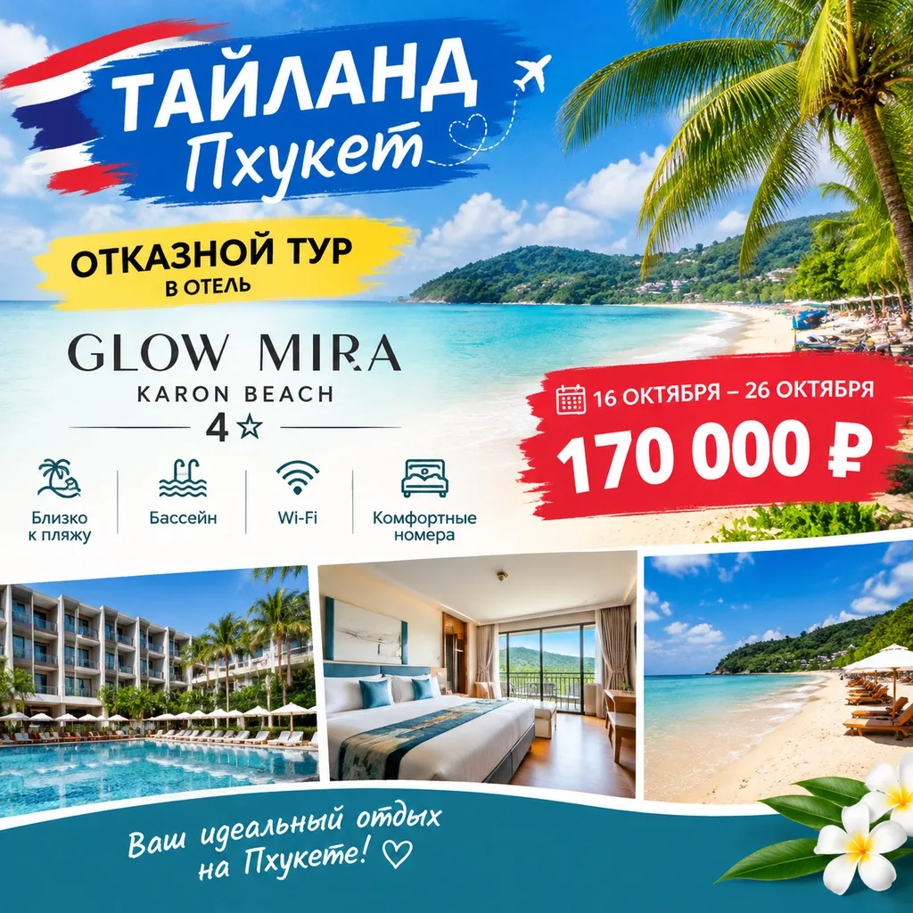 🌴 Отказной тур на Пхукет — успейте забронировать!