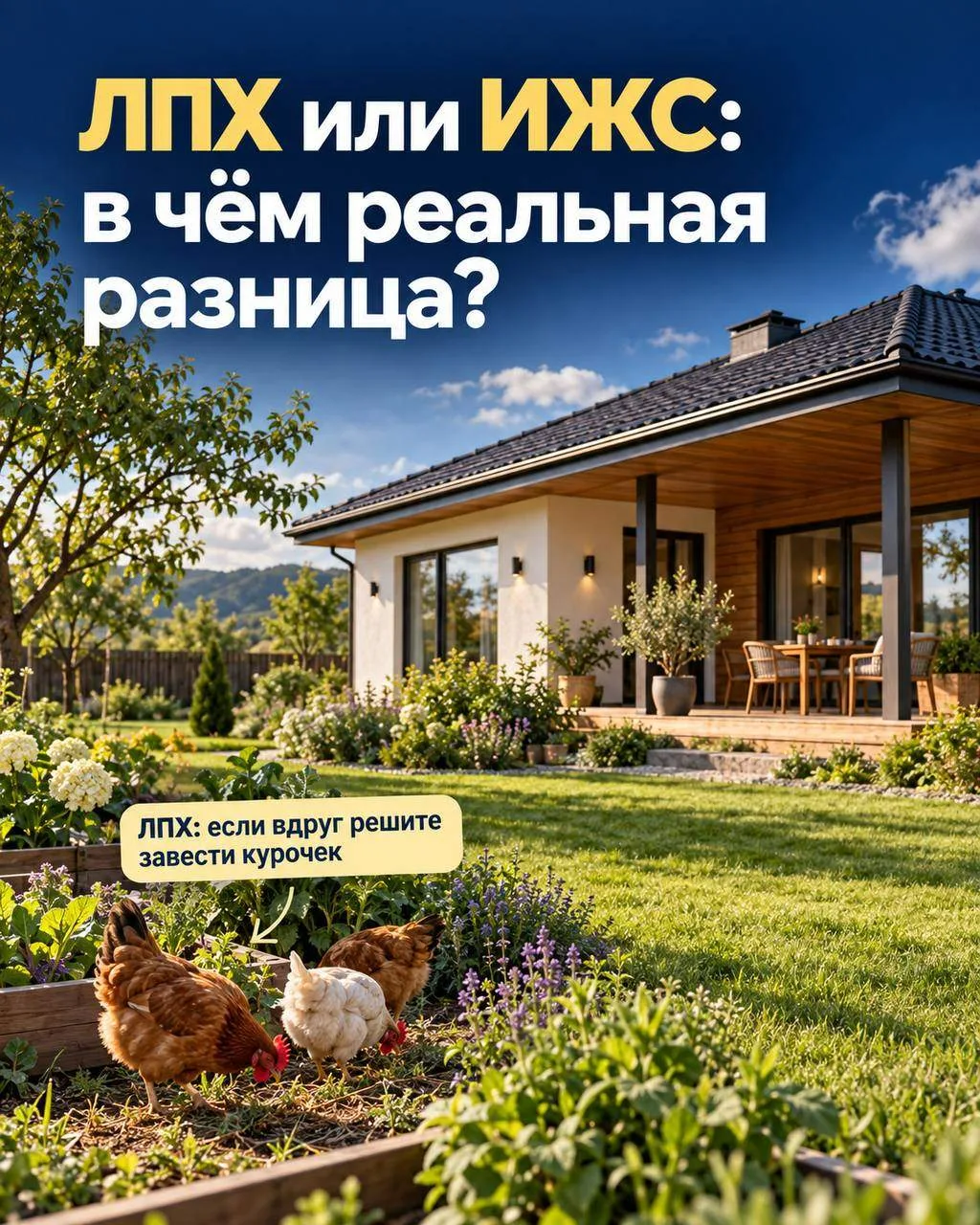 💬 В комментариях часто вижу: «Участок ЛПХ не рассматриваю, нужен только ИЖС» ⬇️